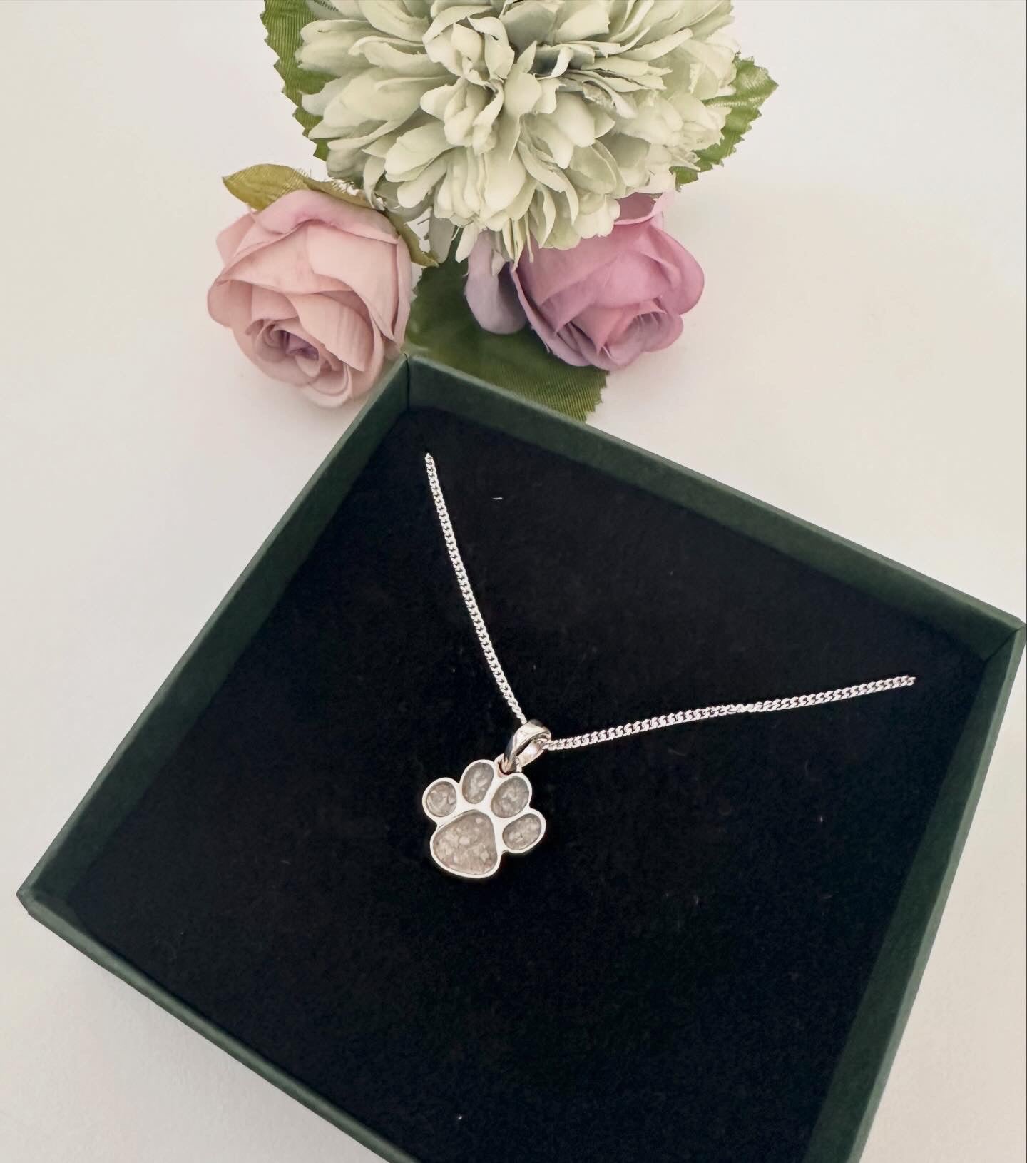 Paw Print Pendant in Sterling Silver