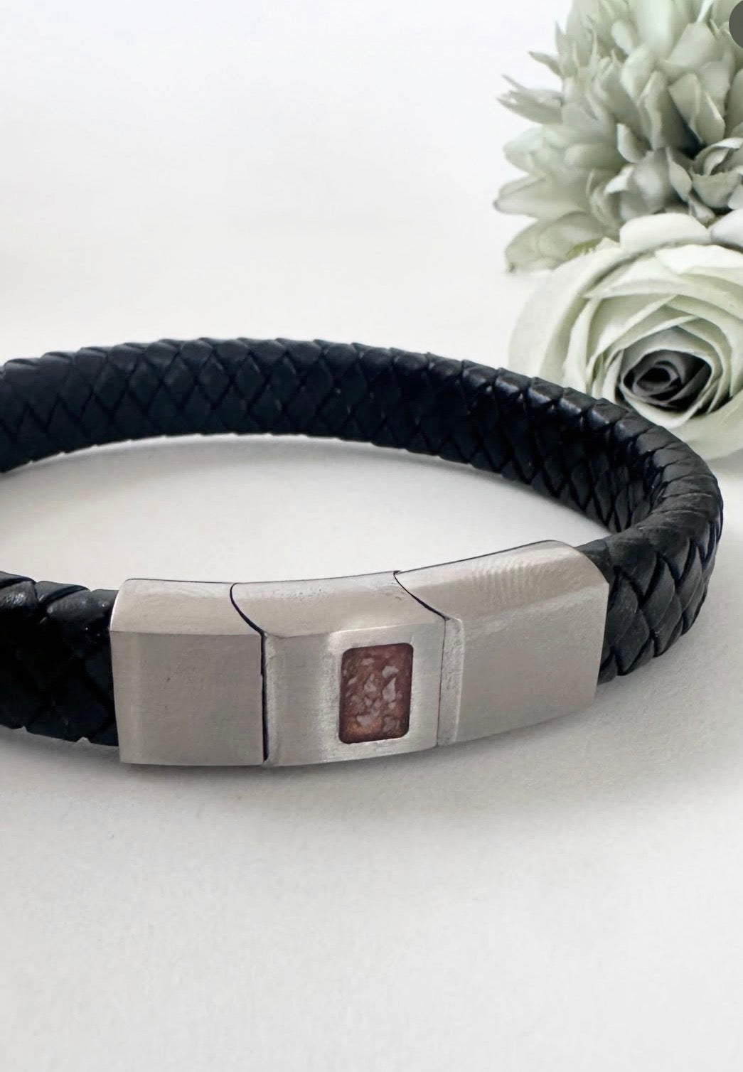 Stainless Steel Leather Bracelet