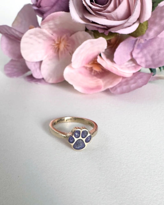 Paw Print Ring in 9ct Gold