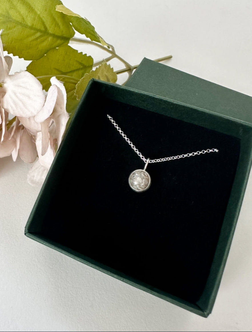 Classic Round Pendant in Sterling Silver