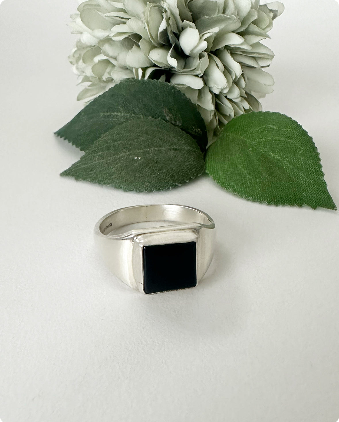 ‘Hidden Ashes’ Onyx Signet Ring