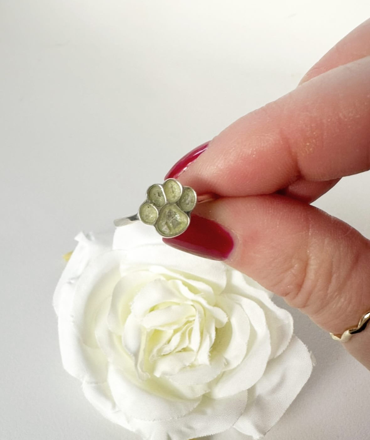 Paw Print Ring in Sterling Silver