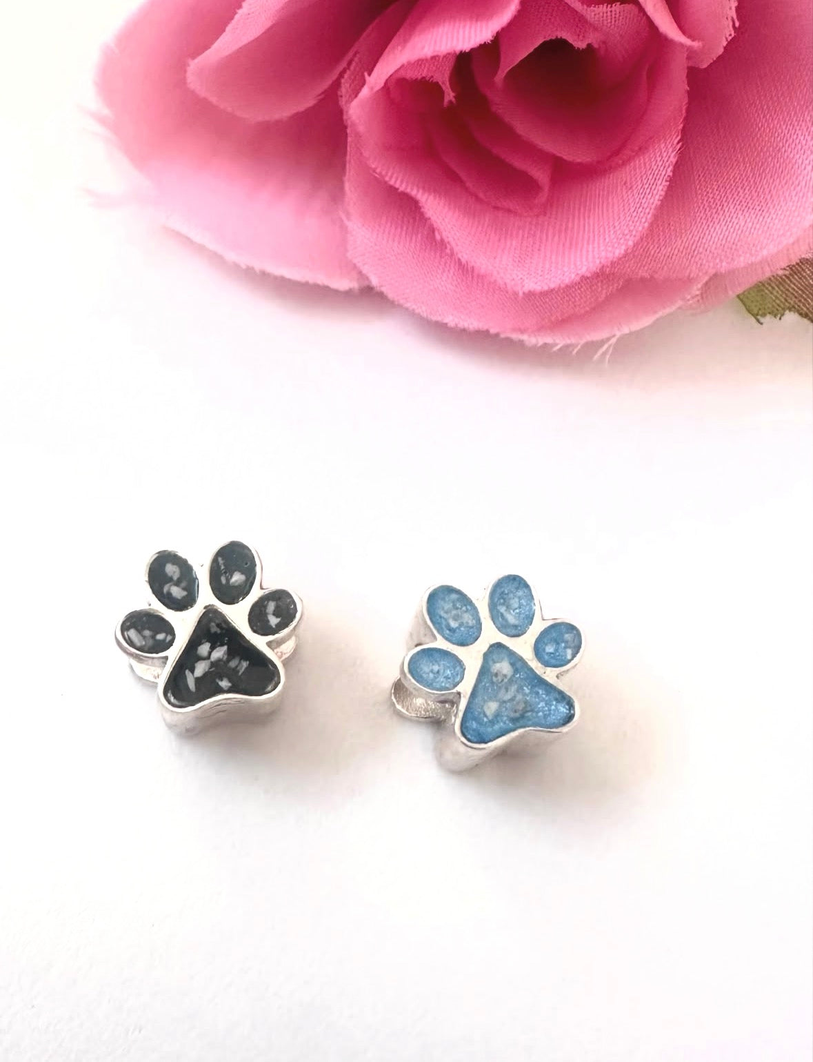 Paw print  Charm  in Sterling Silver