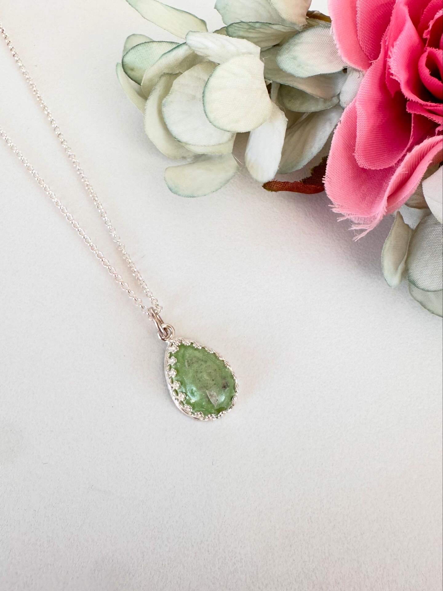 Cherished Teardrop Pendant in Sterling Silver