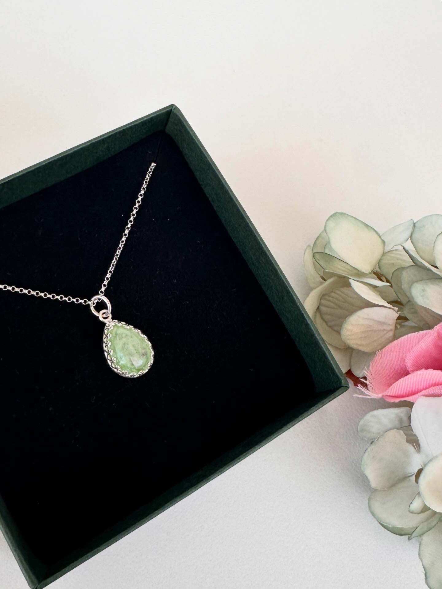 Cherished Teardrop Pendant in Sterling Silver