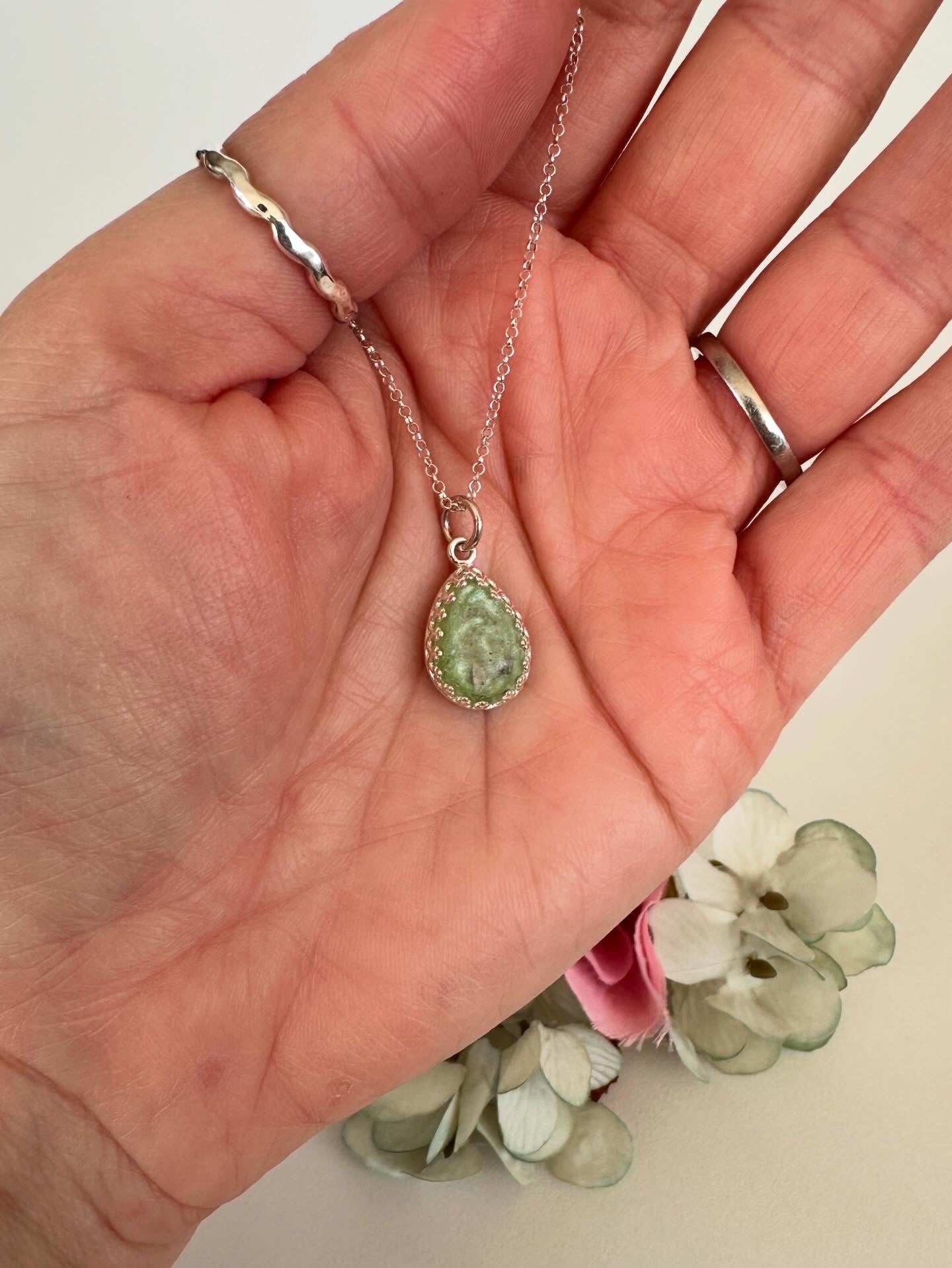 Cherished Teardrop Pendant in Sterling Silver