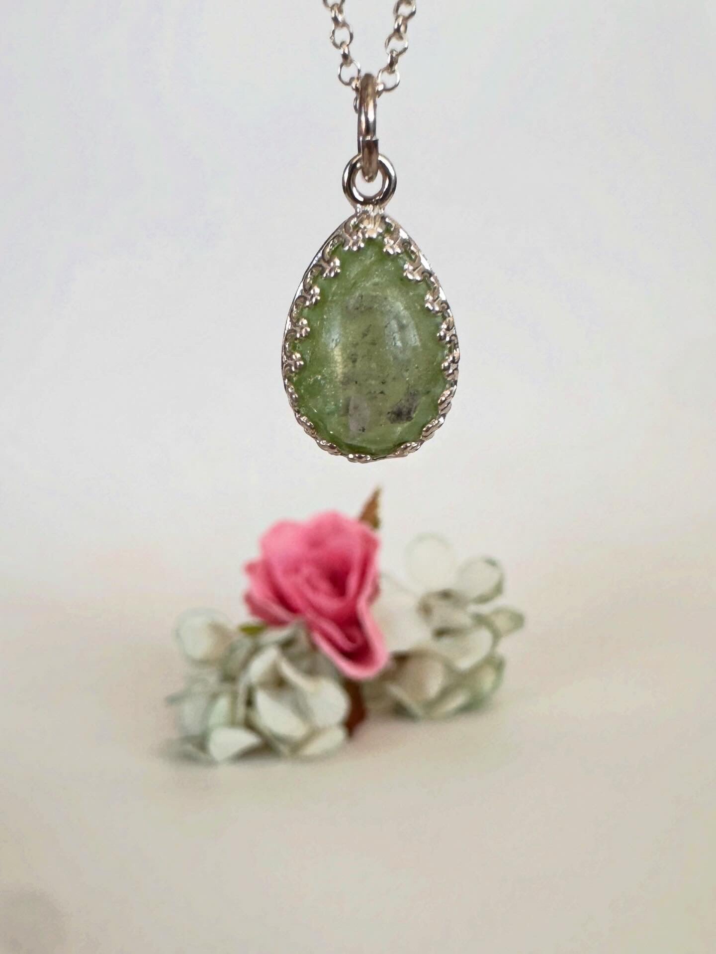 Cherished Teardrop Pendant in Sterling Silver