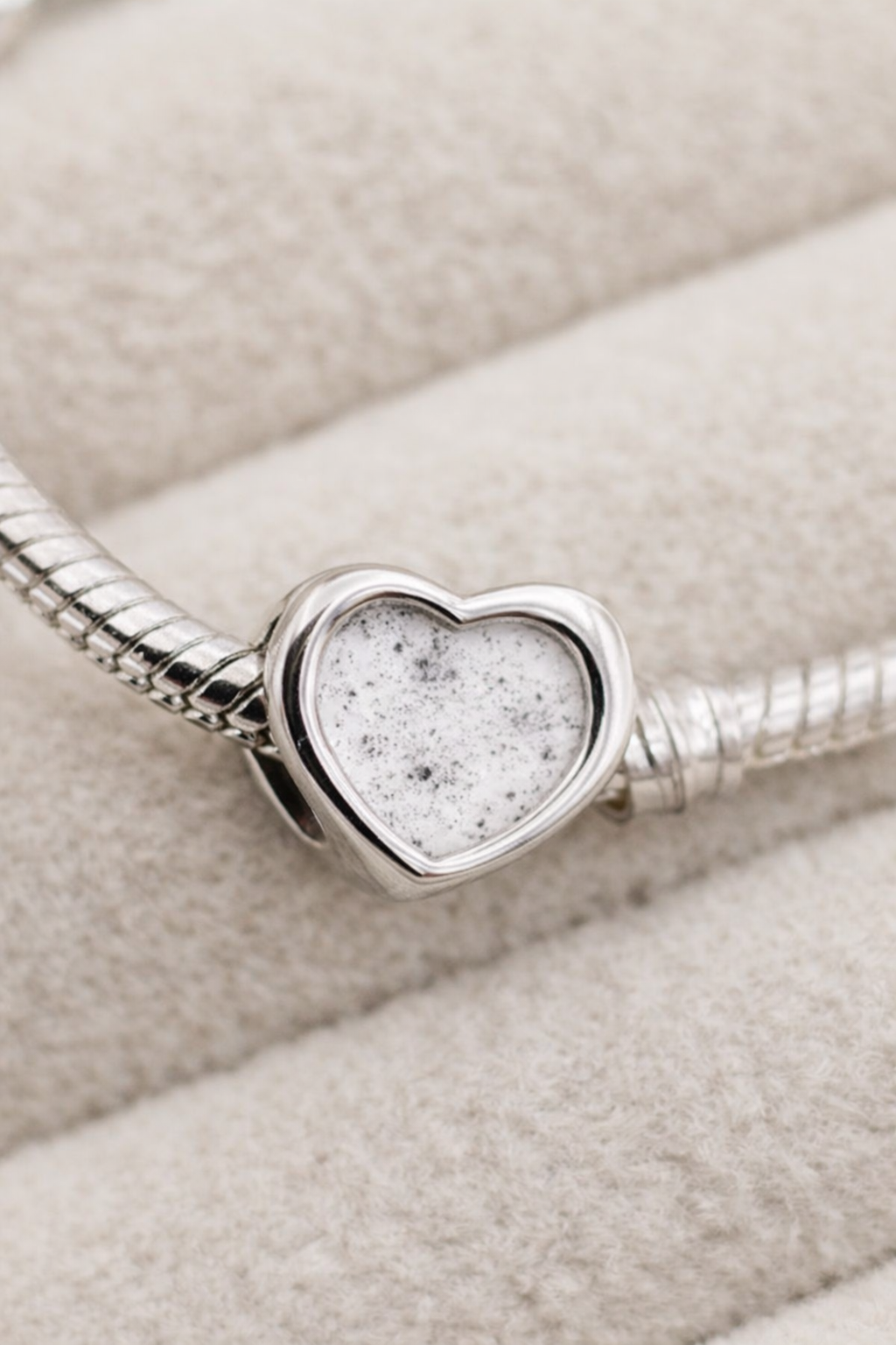 Classic Heart Charm  in Sterling Silver