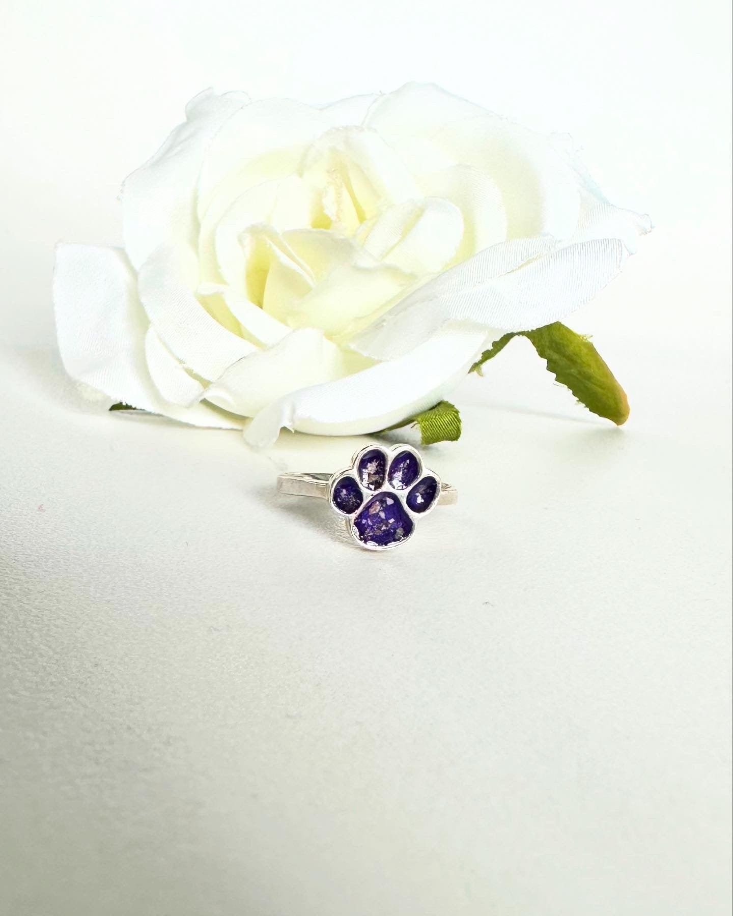 Paw Print Ring in Sterling Silver