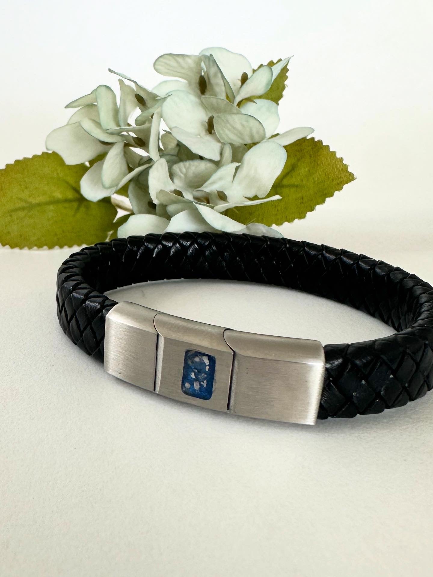 Stainless Steel Leather Bracelet