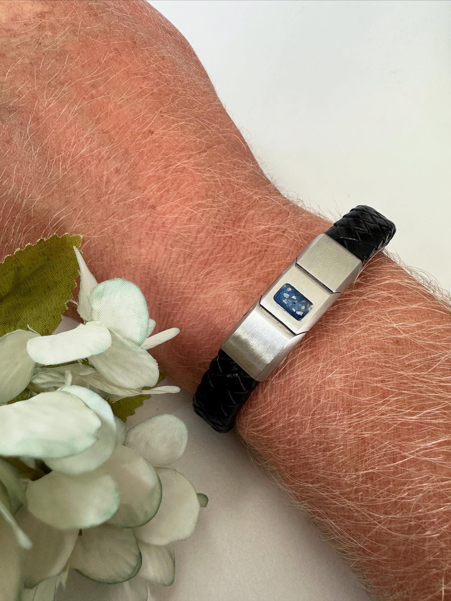 Stainless Steel Leather Bracelet